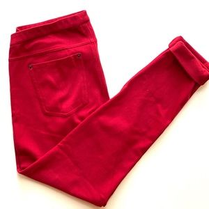 HUE Red Jeggings